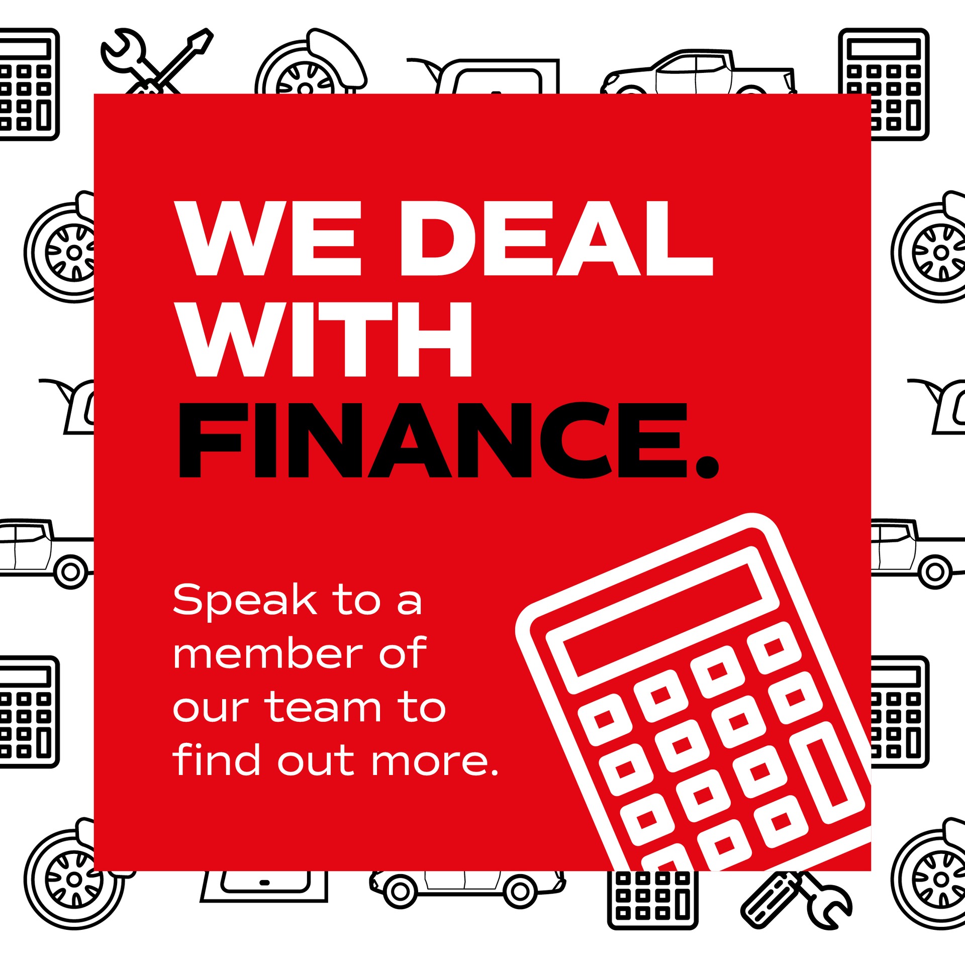 WE DEAL WITH FINANCE